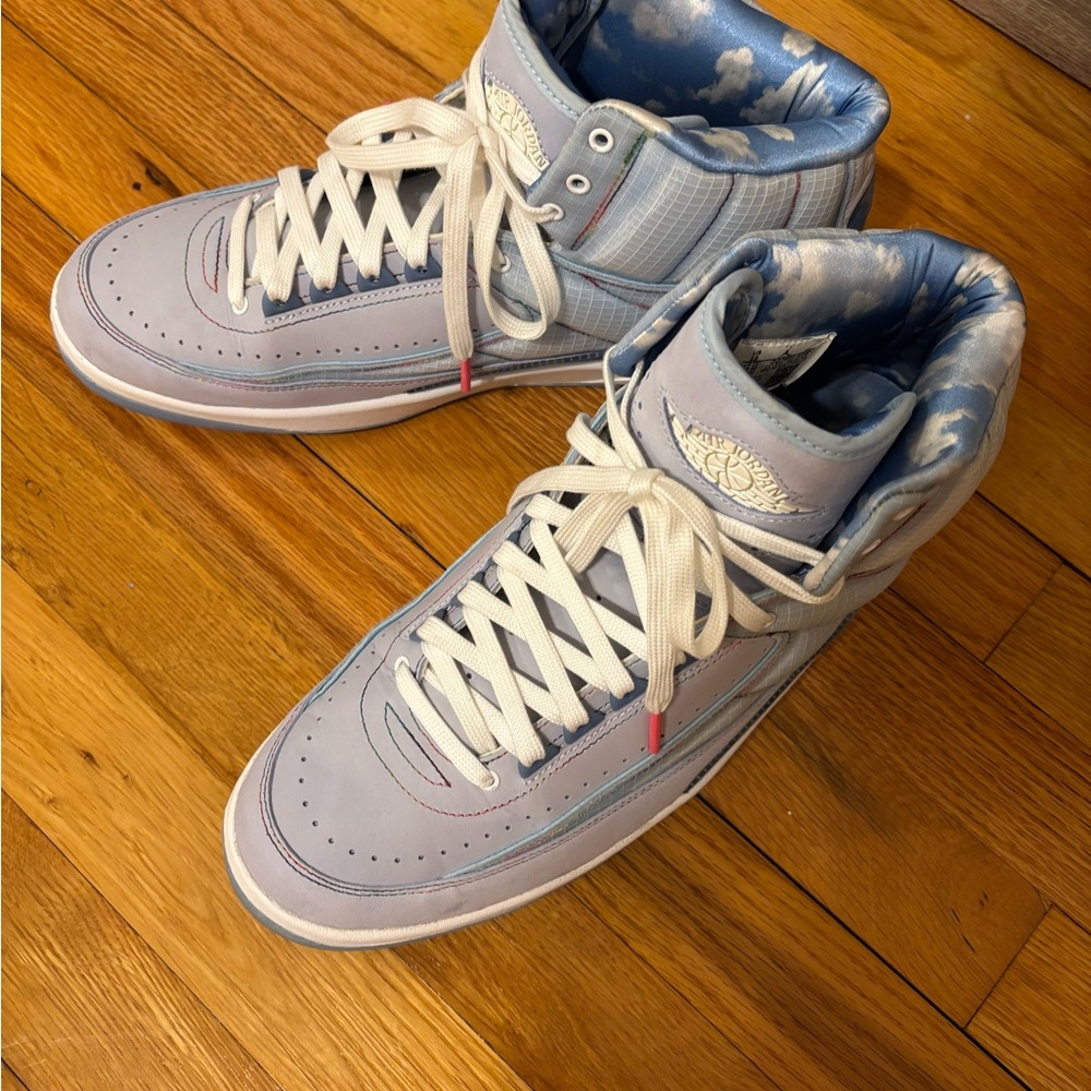 Jordan Sneakers in Light Blue and White